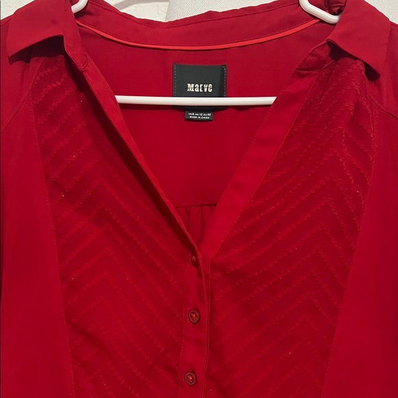H&M Deep Red Blouse - Picture 2 of 4